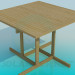 3d model Mesa de comedor de madera - vista previa