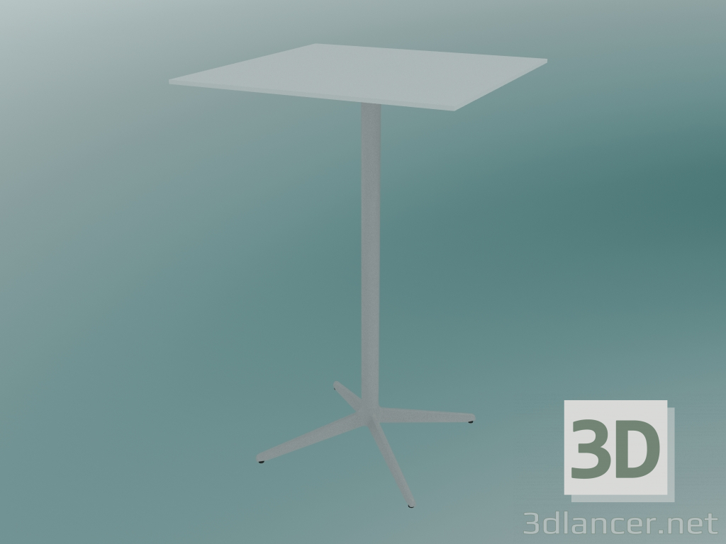 3d model Table MISTER X (9510-71 (70x70cm), H 108cm, white, white) - preview