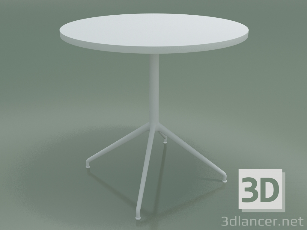 3d model Round table 5711, 5728 (H 74 - Ø79 cm, spread out, White, V12) - preview