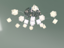 Lampadario a LED a soffitto Trinity 80113-17 (cromo-bianco)