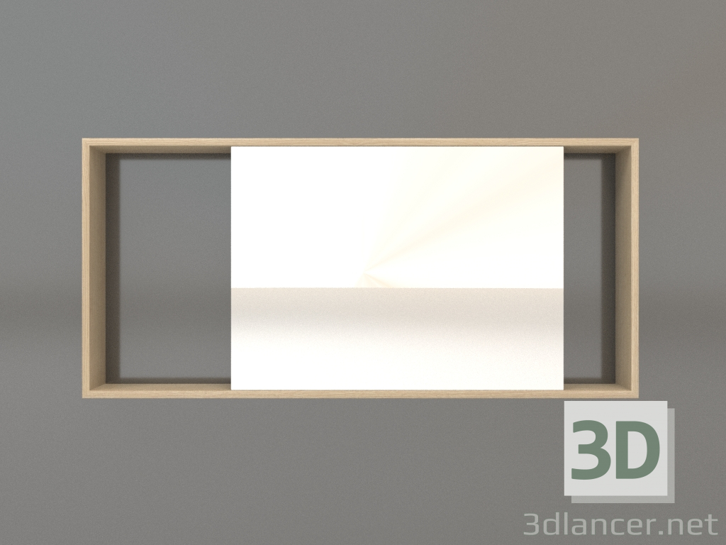 3D Modell Spiegel ZL 08 (750х350, Holz weiß) - Vorschau