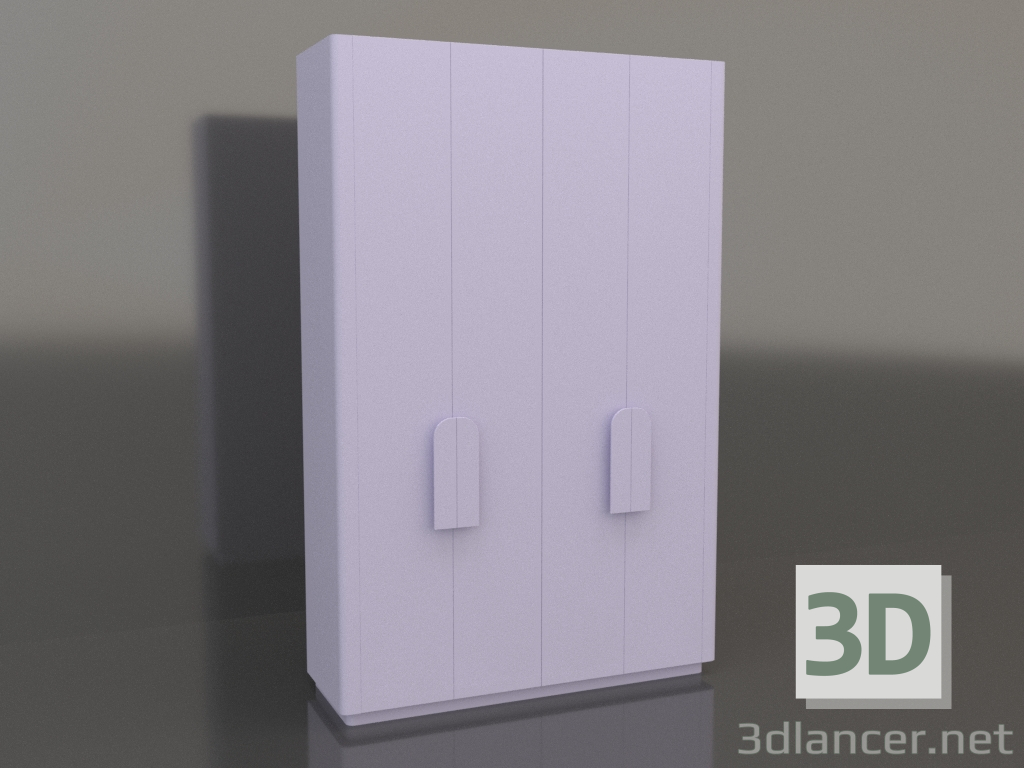 3D modeli Gardırop MW 04 boya (seçenek 2, 1830x650x2850, leylak) - önizleme