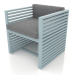 3D Modell Sessel (Blaugrau) - Vorschau