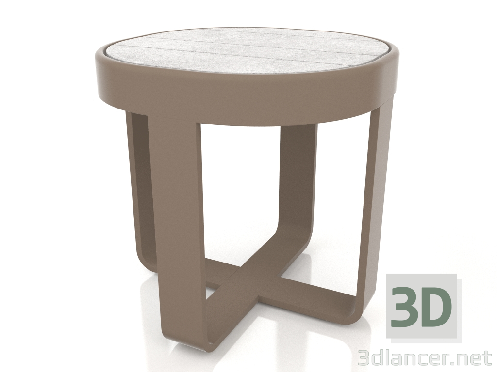 3D modeli Yuvarlak sehpa Ø42 (DEKTON Kreta, Bronz) - önizleme