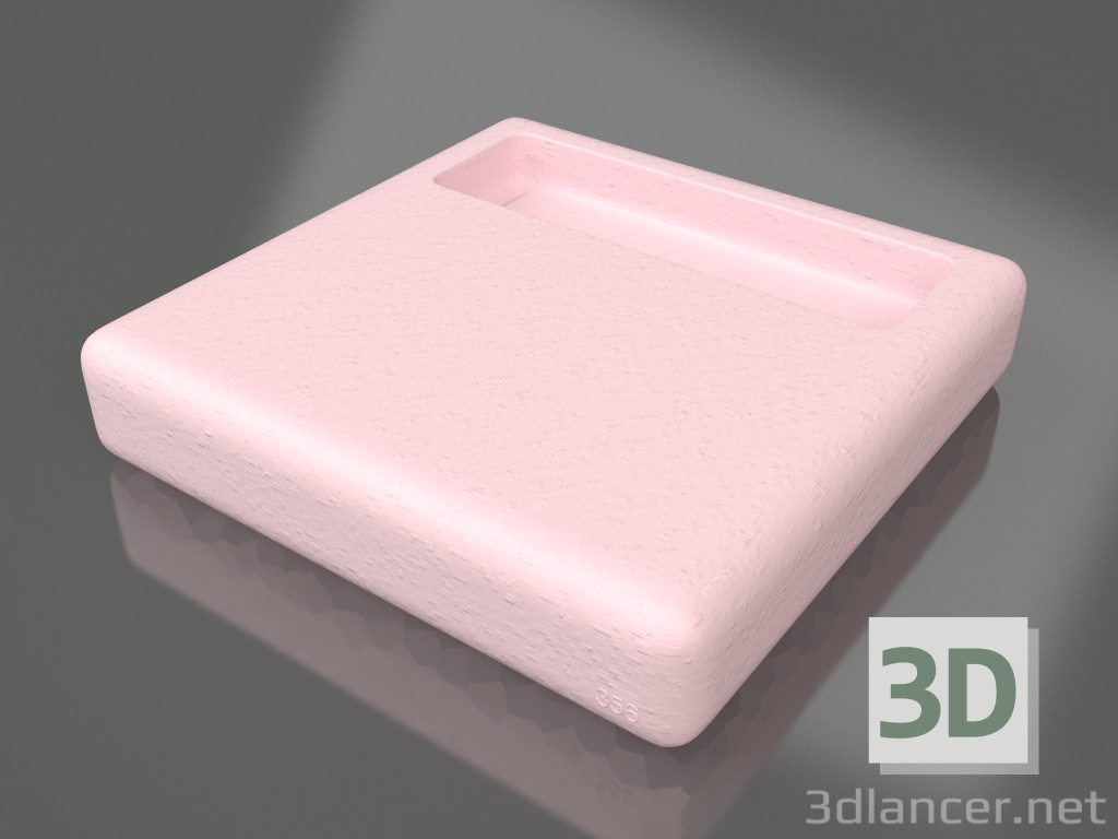 3D Modell Beistelltisch (Rosa) - Vorschau