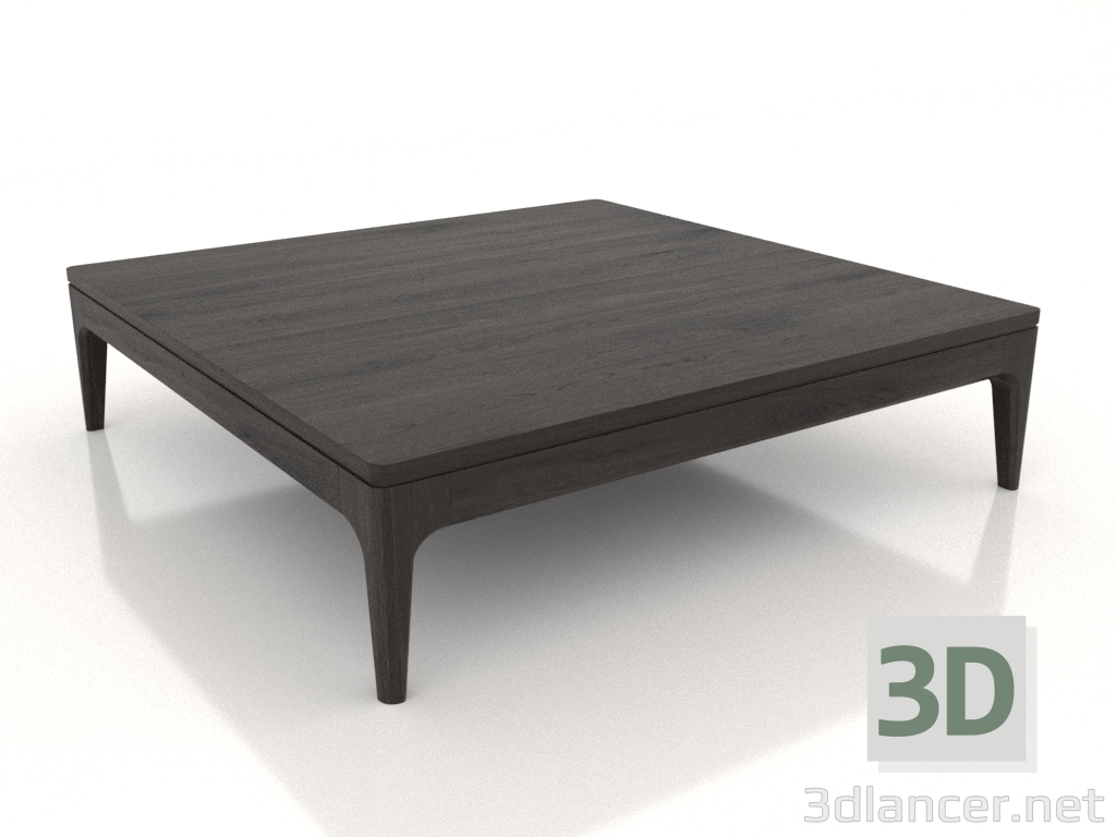 modello 3D Tavolino basso FARGO 1000x1000x250 mm (rovere wengé) - anteprima