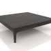modello 3D Tavolino basso FARGO 1000x1000x250 mm (rovere wengé) - anteprima