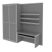 3d model Built-in wall unit for small bedrooms - preview