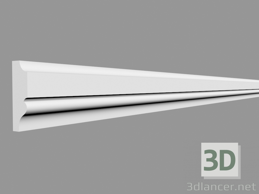 3D Modell Formteil PX116 (200 x 3,1 x 1 cm) - Vorschau