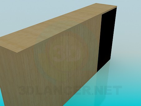 modelo 3D Armario con estantes abiertos - escuchar modelo 3D Armario con estantes abiertos - escuchar