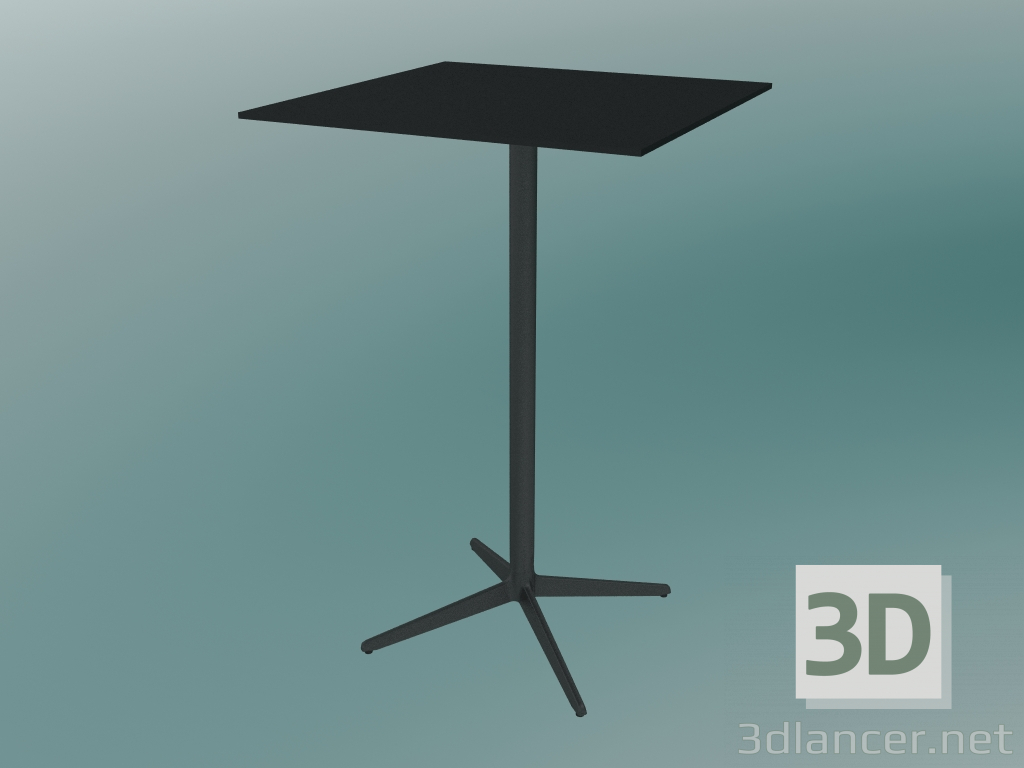 3D Modell Tisch MISTER X (9510-71 (70x70cm), H 108cm, schwarz, schwarz) - Vorschau