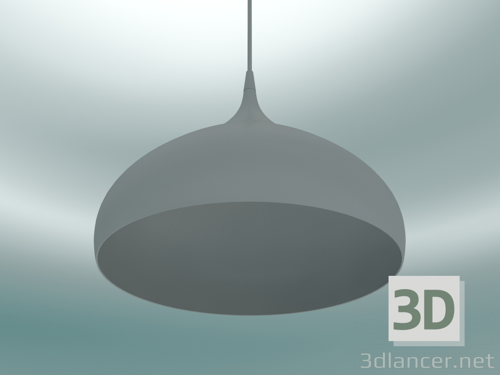 modello 3D Lampada a sospensione rotante (BH2, Ø40cm, H 34cm, Dark Matt Grey) - anteprima