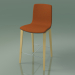 3d model Bar stool 3994 (4 wooden legs, polypropylene, with front trim, natural birch) - preview