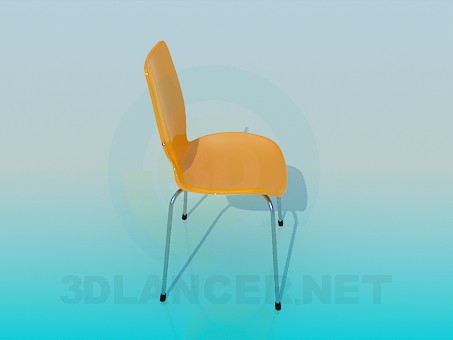 3d модель Пластиковий стілець – превью