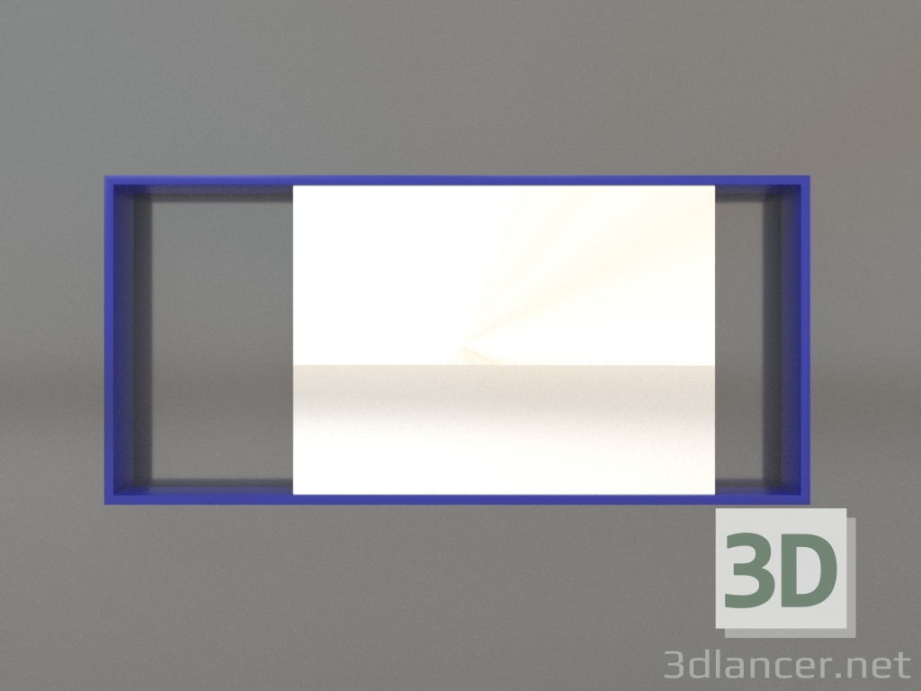3D Modell Spiegel ZL 08 (750х350, blau) - Vorschau