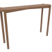 3d model Console table (rounded end) (1215x280x754, wood brown light) - preview