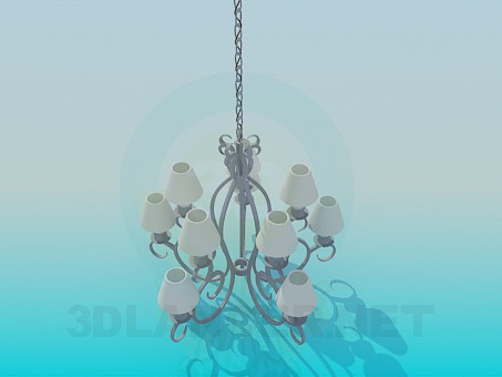 3d model High chandelier - preview 3d model High chandelier - preview