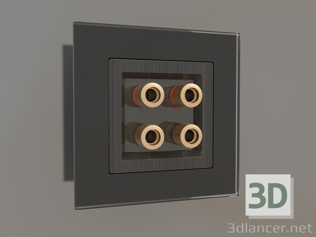 modèle 3D Prise acoustique (bronze) - preview