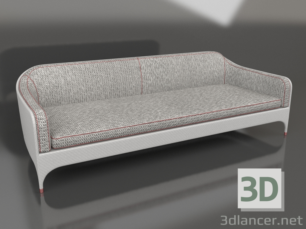 3d model 3-seater sofa with armrests (OD1029) - preview