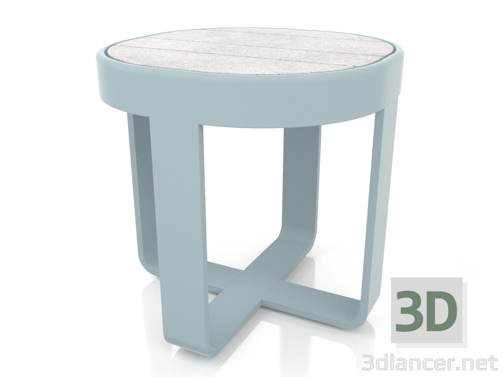 modèle 3D Table basse ronde Ø42 (DEKTON Kreta, Bleu gris) - preview