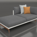 Modelo 3d Módulo de sofá, seção 2 esquerda (cinza ágata) - preview