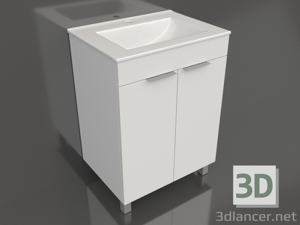 3d model Floor cabinet 60 cm (Br.01.06) - preview