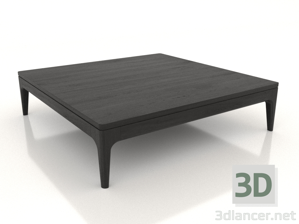modello 3D Tavolino basso FARGO 1000x1000x250 mm (rovere nero) - anteprima