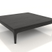 modello 3D Tavolino basso FARGO 1000x1000x250 mm (rovere nero) - anteprima