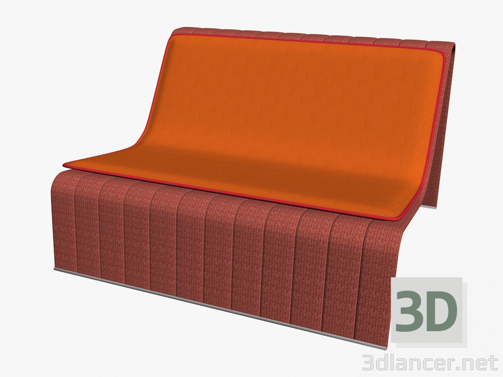 3D Modell Sitzbank Gestell B18B - Vorschau