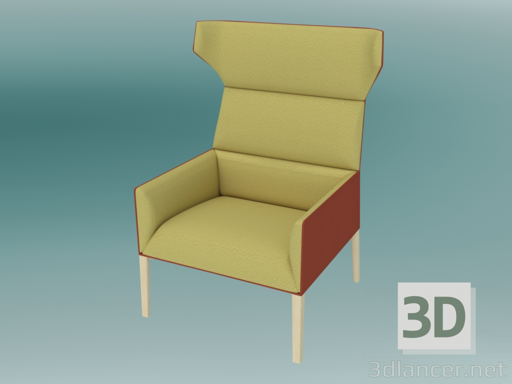 3d model Armchair (A11HW) - preview
