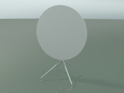 Table ronde 5711, 5728 (H 74 - Ø79 cm, pliée, Blanc, LU1)