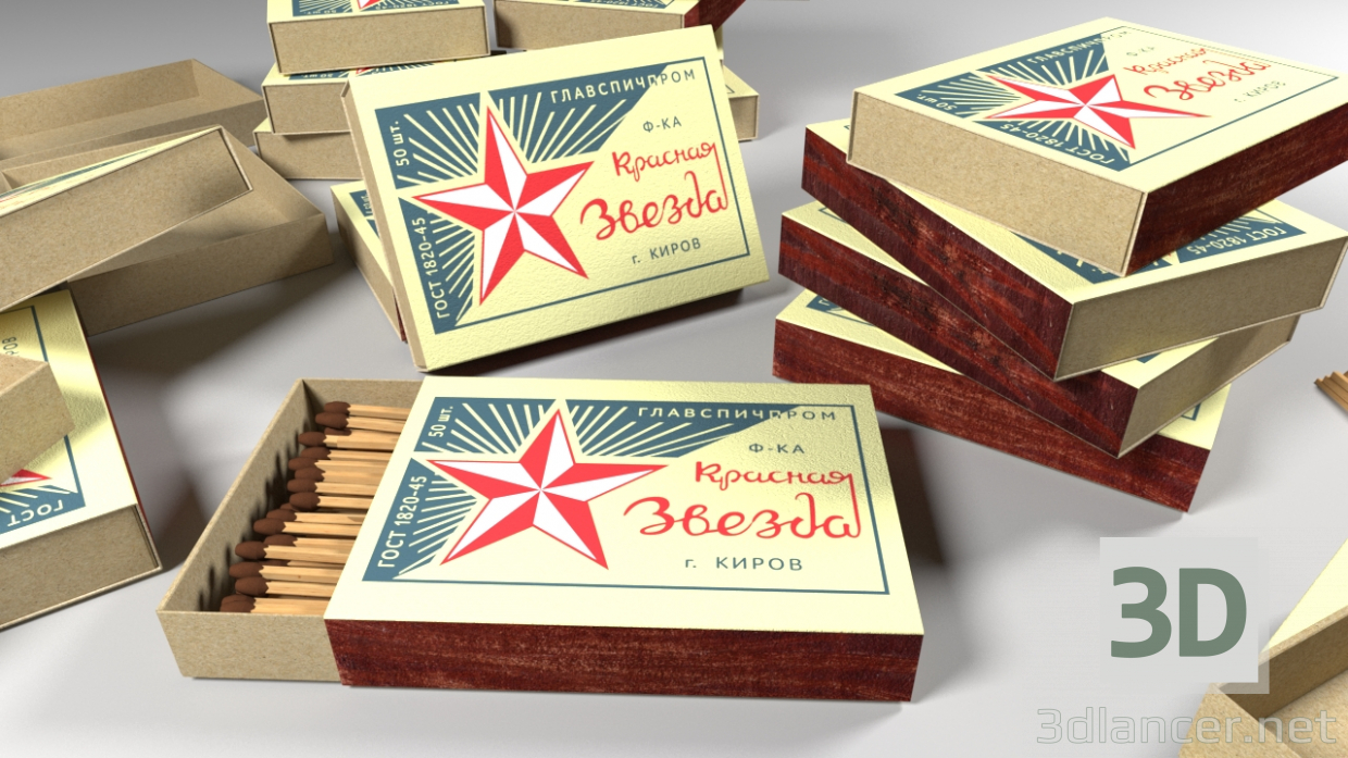 3d model Matches "Red Star" - preview