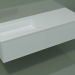 modello 3D Lavabo con cassetti (06UC824S1, Glacier White C01, L 144, P 50, H 36 cm) - anteprima