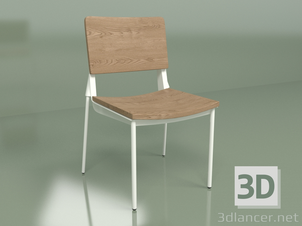 modèle 3D Chaise Joni (blanche) - preview
