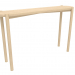 3 डी मॉडल कंसोल टेबल (गोल सिरे) (1215x280x754, लकड़ी सफेद) - पूर्वावलोकन