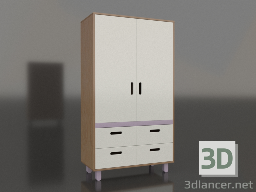 3d model Wardrobe closed TUNE HS (WRTHCA) - preview