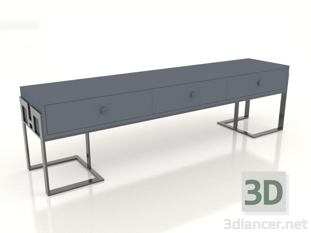 3d model TV stand (Azure) - preview