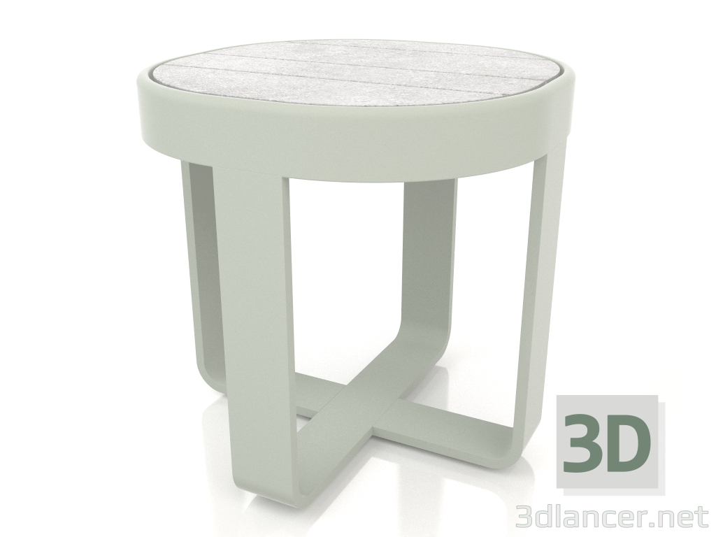 3D Modell Runder Couchtisch Ø42 (DEKTON Kreta, Zementgrau) - Vorschau