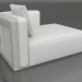 modèle 3D Module canapé, section 2 droite (Gris ciment) - preview