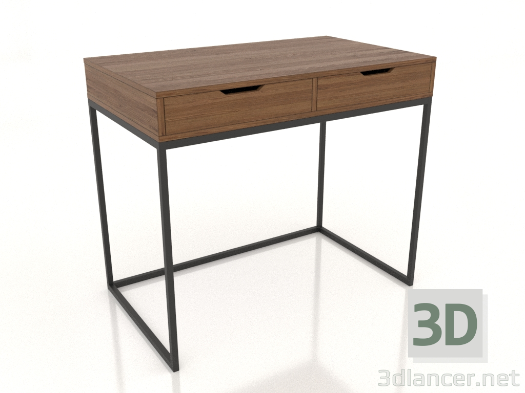 Modelo 3d Secretária 1000x600 mm (nogueira clara) - preview