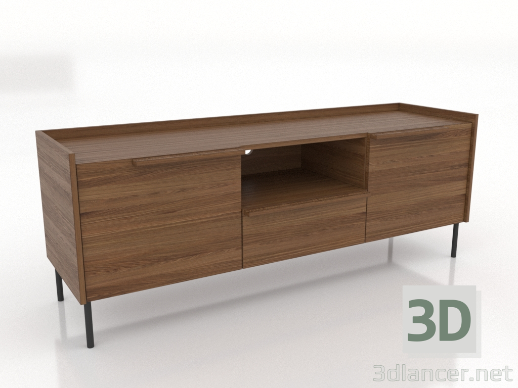 3d модель Тумба ТВ 1 1500 мм (светлый орех) – превью 3d модель Тумба ТВ 1 1500 мм (светлый орех) – превью