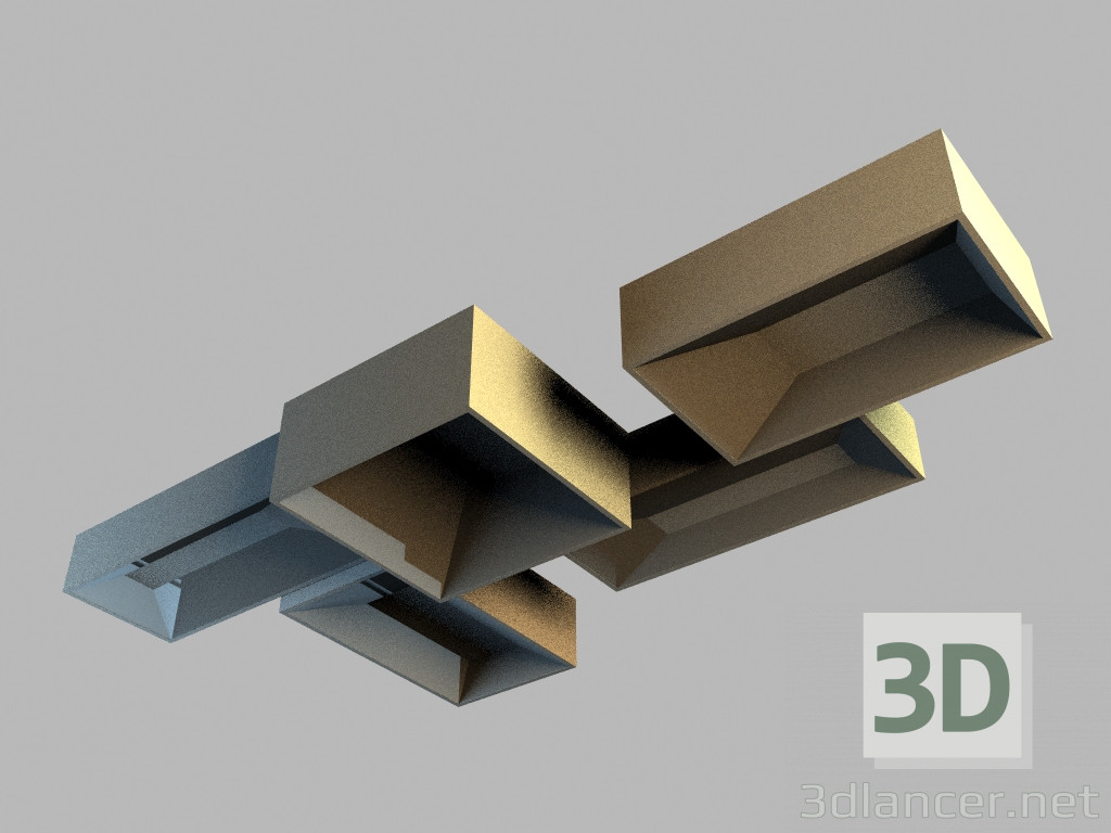 modèle 3D 5395 plafonnier - preview