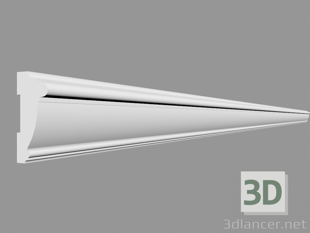 3D Modell Formteil PX113 (200 x 6 x 2,7 cm) - Vorschau