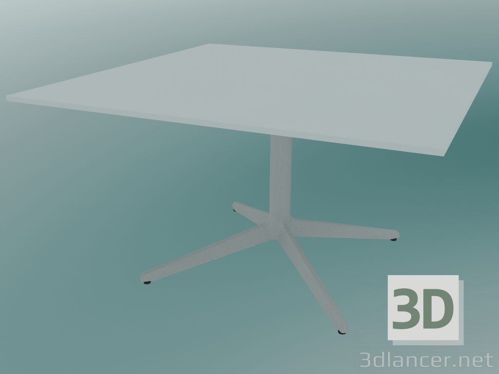 modello 3D Tavolo MISTER X (9511-51 (80x80cm), H 50cm, bianco, bianco) - anteprima
