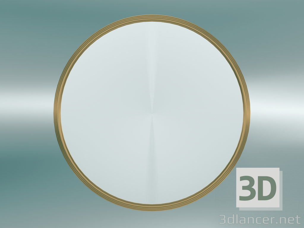 modèle 3D Miroir Sillon (SH4, Ø46cm, Laiton) - preview
