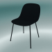 3d model Fiber Chair with Tube Base (Black) - preview