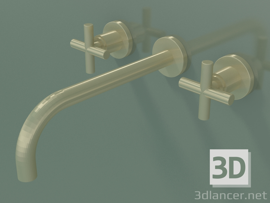 3D Modell Wandwaschbeckenmischer ohne Abfallgarnitur (36 717 892-280010) - Vorschau