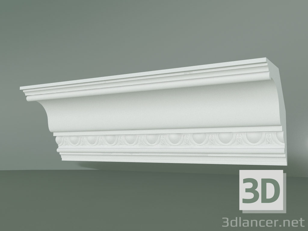 3d model Plaster cornice with ornament KV526 - preview