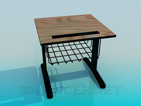 3d model Single desk - preview