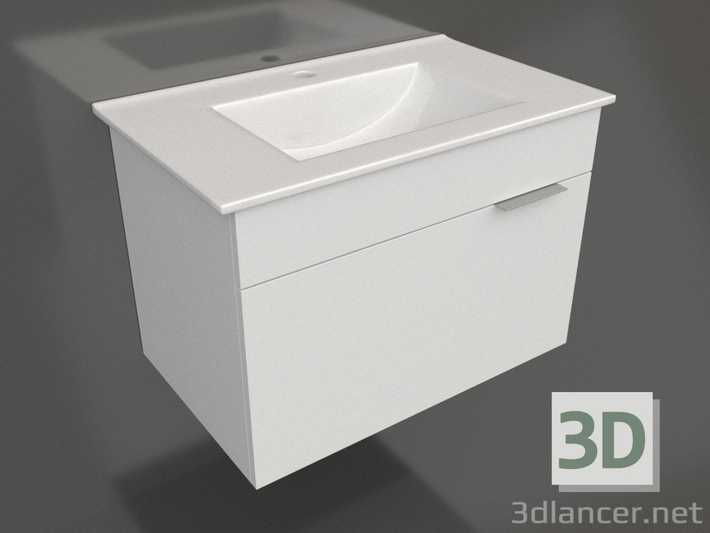 3D modeli Asma dolap 75 cm (Br.01.07-1-W) - önizleme